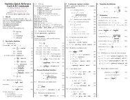 Equation Sheet & R Commands - Anthony Tanbakuchi