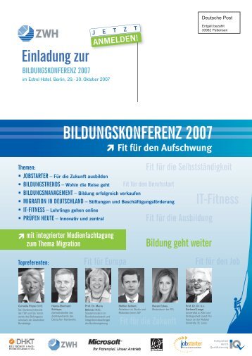 BILDUNGSKONFERENZ 2007