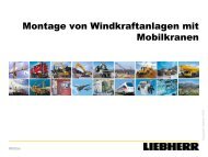 Transport von Windkraftanlagen mit Mobilkranen