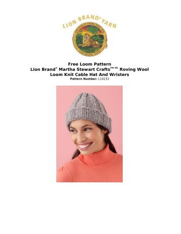 Free Loom Pattern: Martha Stewart CraftsTM/MC ... - Joann.com