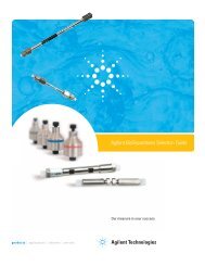 Agilent BioSeparations Selection Guide