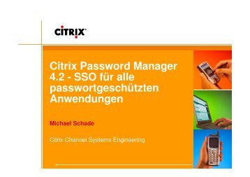 Citrix Password Manager 4.2 - SSO für alle ... - Centracon
