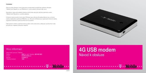 4G USB modem - nÃ¡vod - T-Mobile