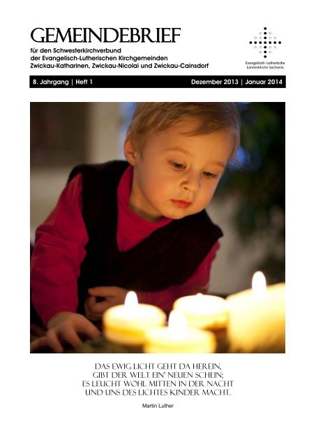 Gemeindebrief Heft 1 â€“ Dezember / Januar 2014 - Evangelisch ...