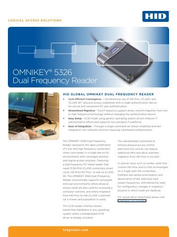 OMNIKEY® 5326 Dual Frequency Reader - HID Global