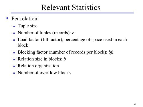 Query Processing and Optimization