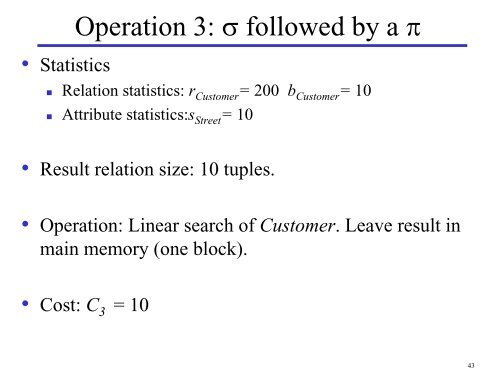 Query Processing and Optimization