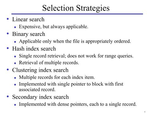 Query Processing and Optimization