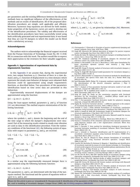 Identification of the parameters of the Kelvinâ€“Voigt and the Maxwell ...