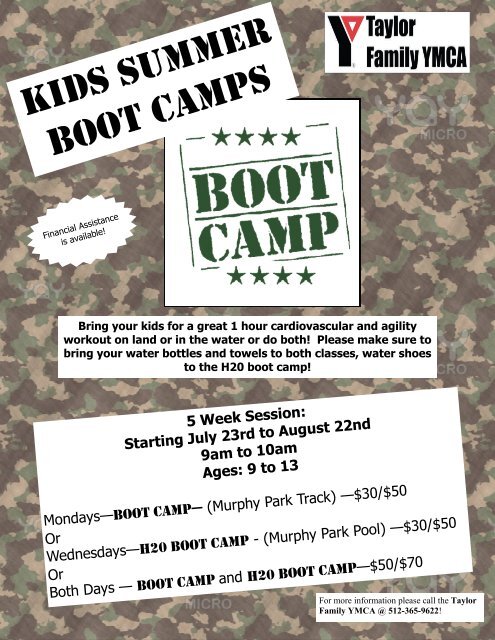 KIDS SUMMER BOOT CAMPS