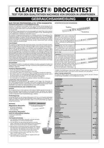 CLEARTEST® DROGENTEST - BASU