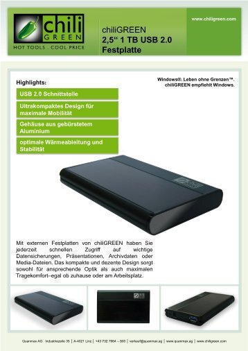 2,5'' 1 TB USB 2.0 Festplatte - INTERSPAR