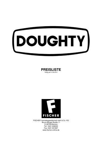 DOUGHTY Preisliste 2012 - Fischer Vertriebsgesellschaft