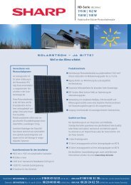 Sharp Datenblatt Polykristallin ND-Serie - Solonic