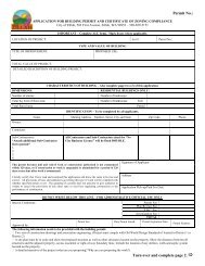 APPLICATION FOR BUILDING PERMIT AND ... - City of Zillah