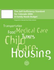 The Self-Sufficiency Standard for Colorado - Larimer County