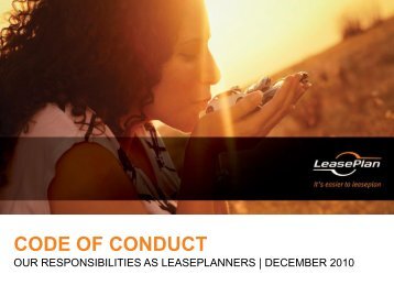 code of conduct - LeasePlan