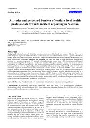 Attitudes and perceived barriers of tertiary level health professionals ...