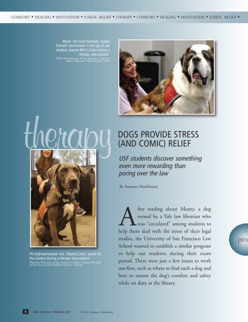 Therapy Dogs Provide Stress (and Comic) Relief - eduScapes