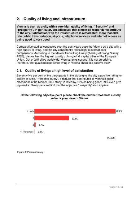 The attractiveness of Vienna for qualified international labour