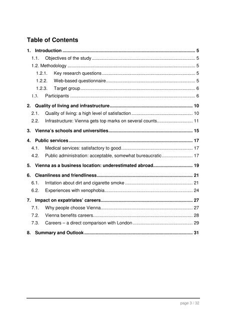 The attractiveness of Vienna for qualified international labour