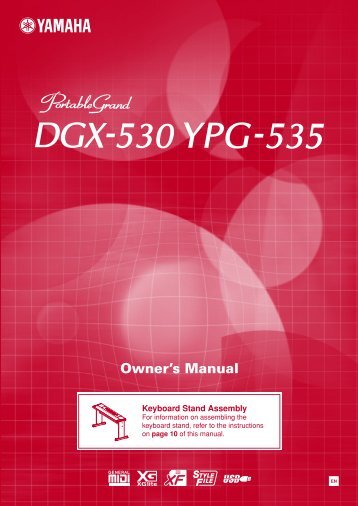 DGX-530, YPG-535 Owner's Manual - zZounds.com