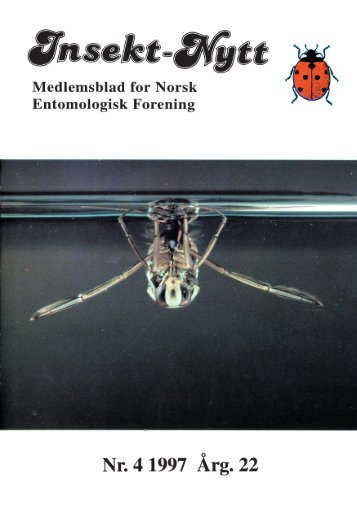 Insekt-Nytt 22 - Norsk entomologisk forening