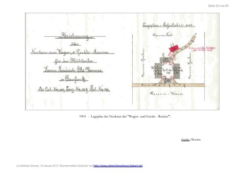 ClauÃƒÂŸnitz Donner-MÃƒÂ¼hle gesamte Geschichte