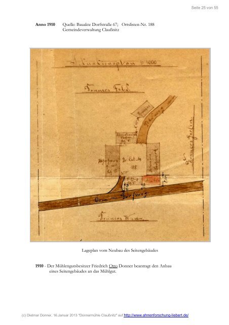 ClauÃƒÂŸnitz Donner-MÃƒÂ¼hle gesamte Geschichte