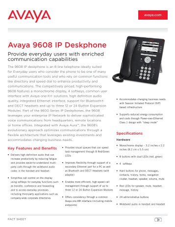 Avaya 9608 IP Deskphone