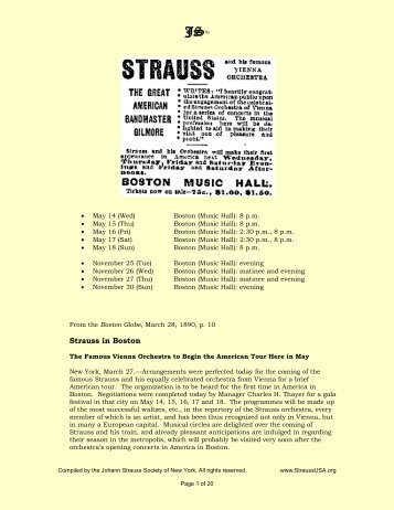 Strauss in Boston - StraussUSA.org