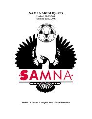 SAMNA Mixed By-laws - CommunityWebs