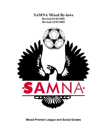 SAMNA Mixed By-laws - CommunityWebs