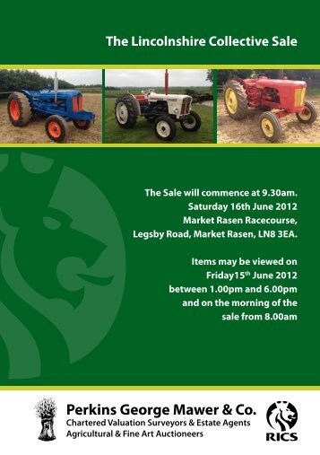 The Lincolnshire Collective Sale - Perkins, George, Mawer & Co.