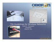 TIA-EIA Guidelines for Wireless Networks - Oberon Inc.