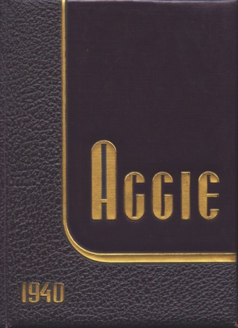 Aggie 1940 - Yearbook