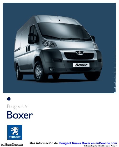 CatÃ¡logo del Peugeot Nueva Boxer - enCooche.com