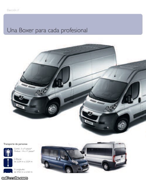 CatÃ¡logo del Peugeot Nueva Boxer - enCooche.com