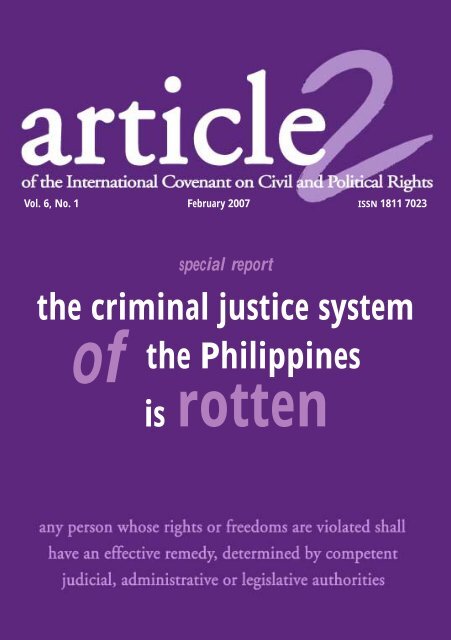 essay about criminal justice system in philippines