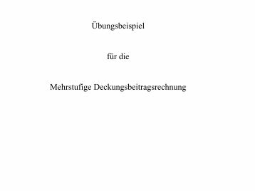 Aufgabe zur mehrstufigen DB Rechnung - als pdf-Datei - von Petra ...
