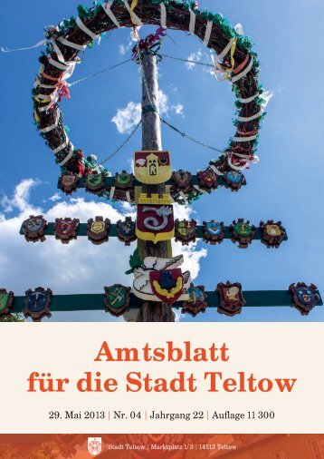 Amtsblatt Teltow 4_2013.indd - der Stadt Teltow