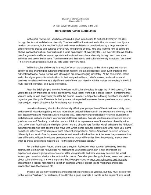 Diversity american culture essay