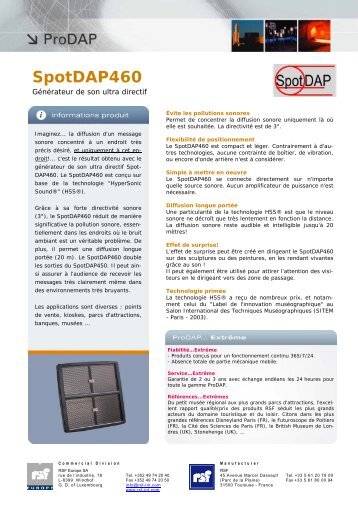 SpotDAP460 - RSF
