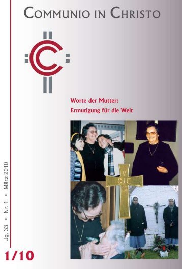 Download Rundbrief 1/10 als pdf - Communio in Christo