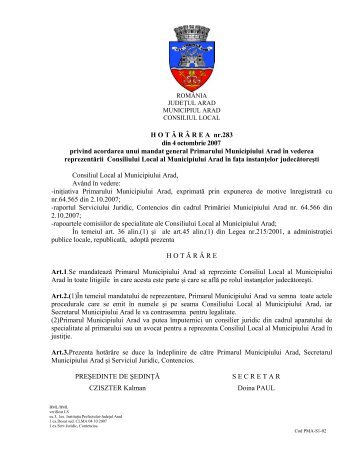 Vizualizare PDF - Primaria Municipiului Arad