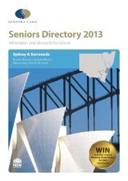 Sydney & Surrounds 2013 Discount Directory - Seniors Card - NSW ...