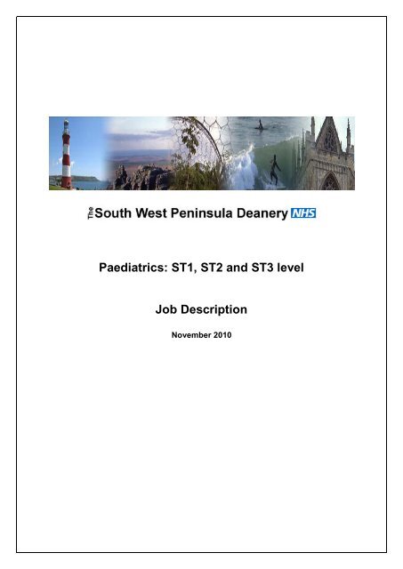 Paediatrics - South West Peninsula Deanery