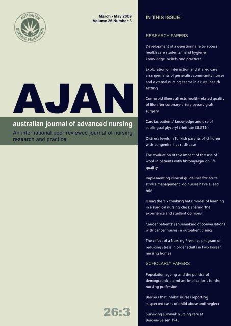 Download Complete Issue - Australian Journal of Advanced Nursing