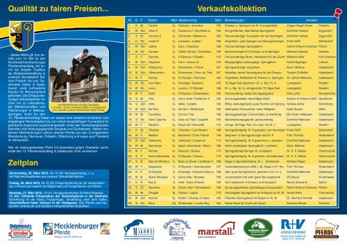 Flyer - Pferdezuchtverband Mecklenburg-Vorpommern