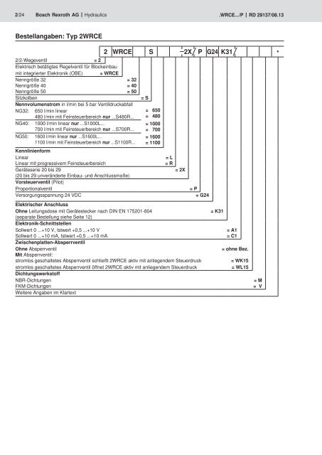 RD 29 137 - Bosch Rexroth